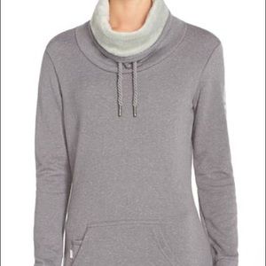 Grey bench high collared pull over. Size large